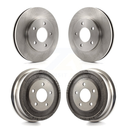 Disc Brake Rotor Drum Front Rear Kit For Pontiac Aztek FWD with rear brakes