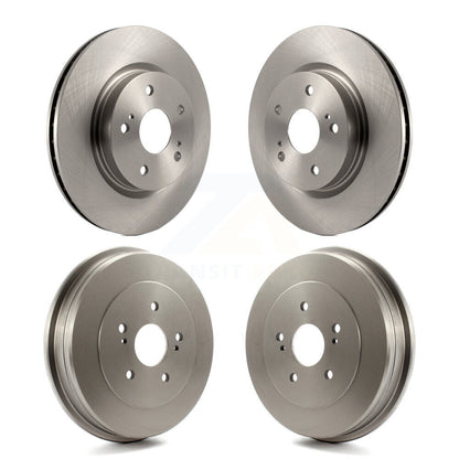 Disc Brake Rotors Drums Kit Front Rear For 2006-2008 Suzuki Grand Vitara