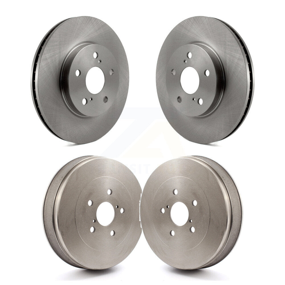 Disc Brake Rotors Drums Kit Front Rear For 2004-2010 Toyota Sienna