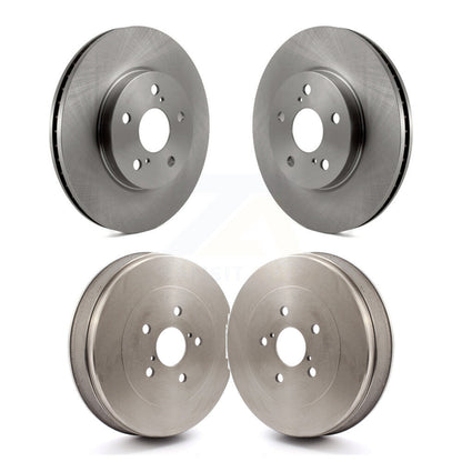 Disc Brake Rotors Drums Kit Front Rear For 2004-2010 Toyota Sienna