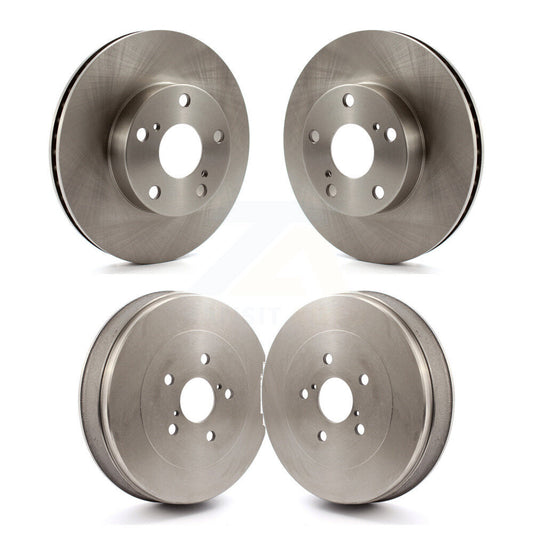 Disc Brake Rotors Drums Kit Front Rear For Toyota Tacoma With 5 Lug Wheels