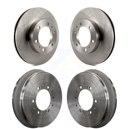 Disc Brake Rotors Drums Kit Front Rear For Toyota Tacoma