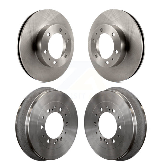 Disc Brake Rotors Drums Kit Front Rear For Toyota Tacoma