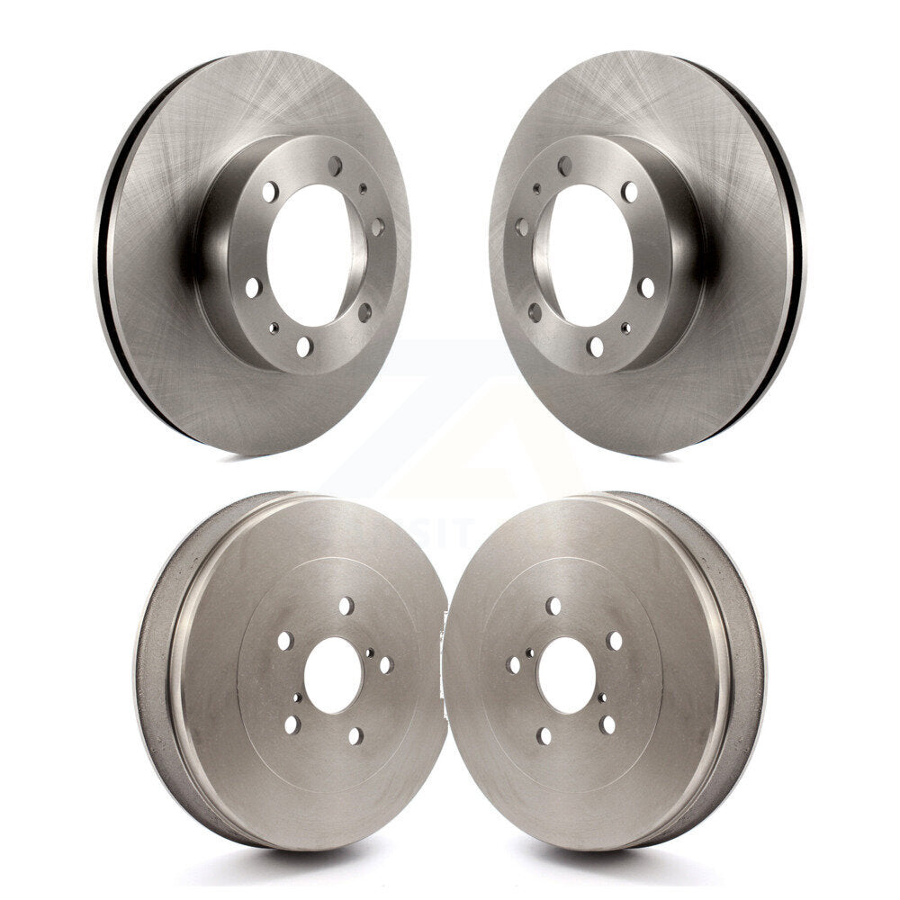 Brake Rotor Drum Kit Front Rear For 2015 Toyota Tacoma RWD With 6 Lug Wheels