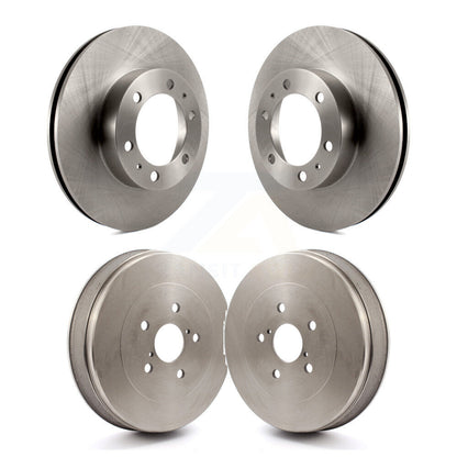 Brake Rotor Drum Kit Front Rear For 2015 Toyota Tacoma RWD With 6 Lug Wheels