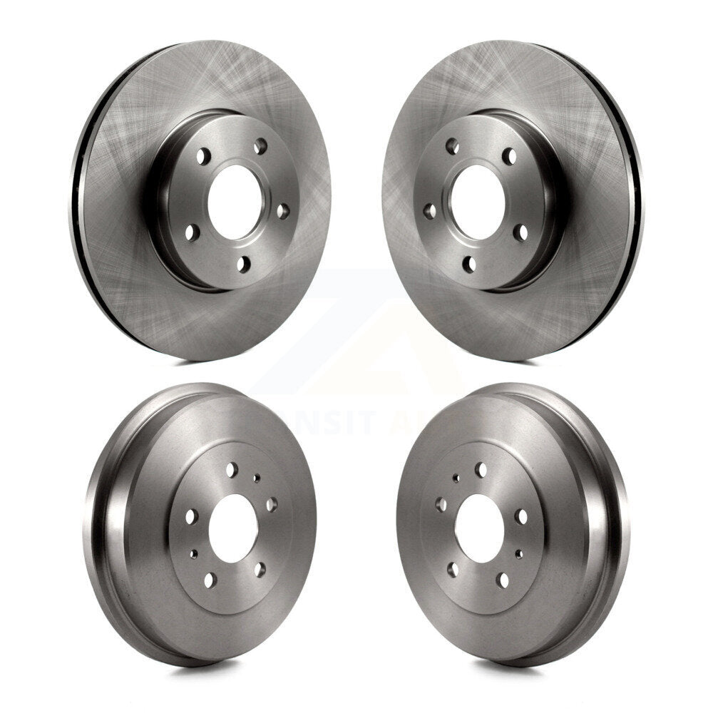 Disc Brake Rotors Drums Kit Front Rear For Ford Focus