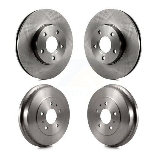 Disc Brake Rotors Drums Kit Front Rear For Ford Focus