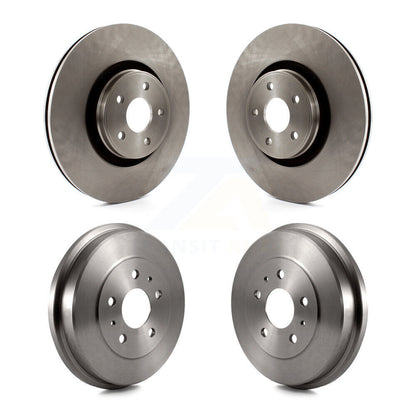 Brake Rotors Drums Front Rear Kit For 13-18 Ford Focus With 335mm Diameter Rotor