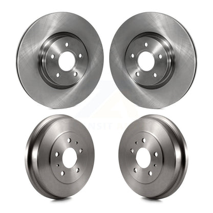 Brake Rotors Drums Front Rear Kit For 13-18 Ford Focus With 320mm Diameter Rotor