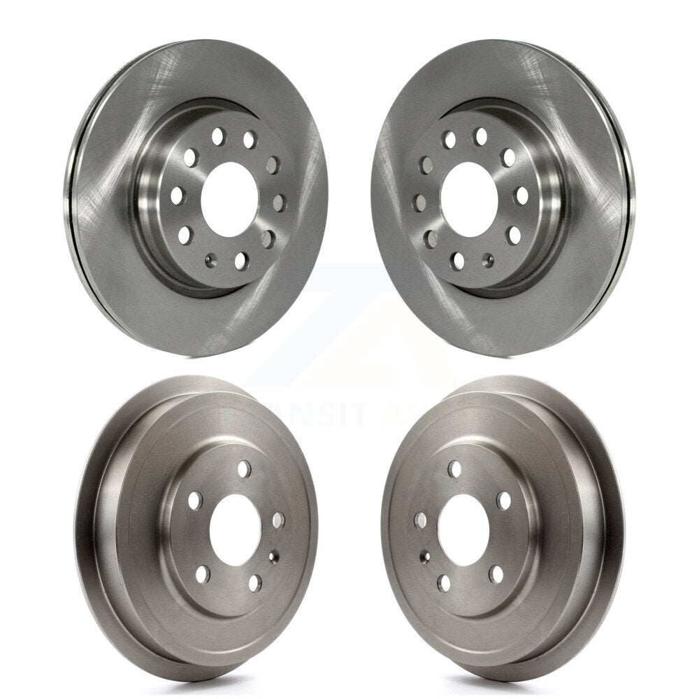 Disc Brake Rotors Drums Kit Front Rear For Volkswagen Jetta