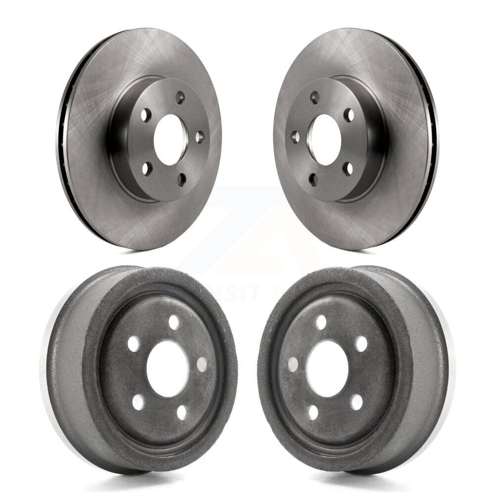 Brake Rotors Drum Front Rear Kit For Chevrolet Cavalier Pontiac Sunfire Grand Am