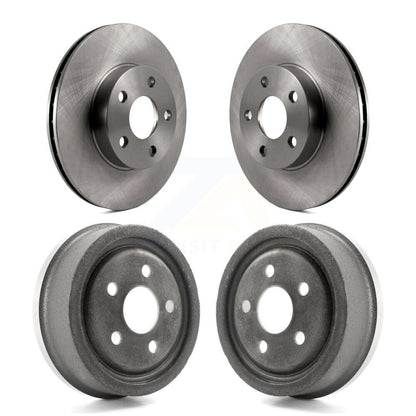 Brake Rotors Drum Front Rear Kit For Chevrolet Cavalier Pontiac Sunfire Grand Am