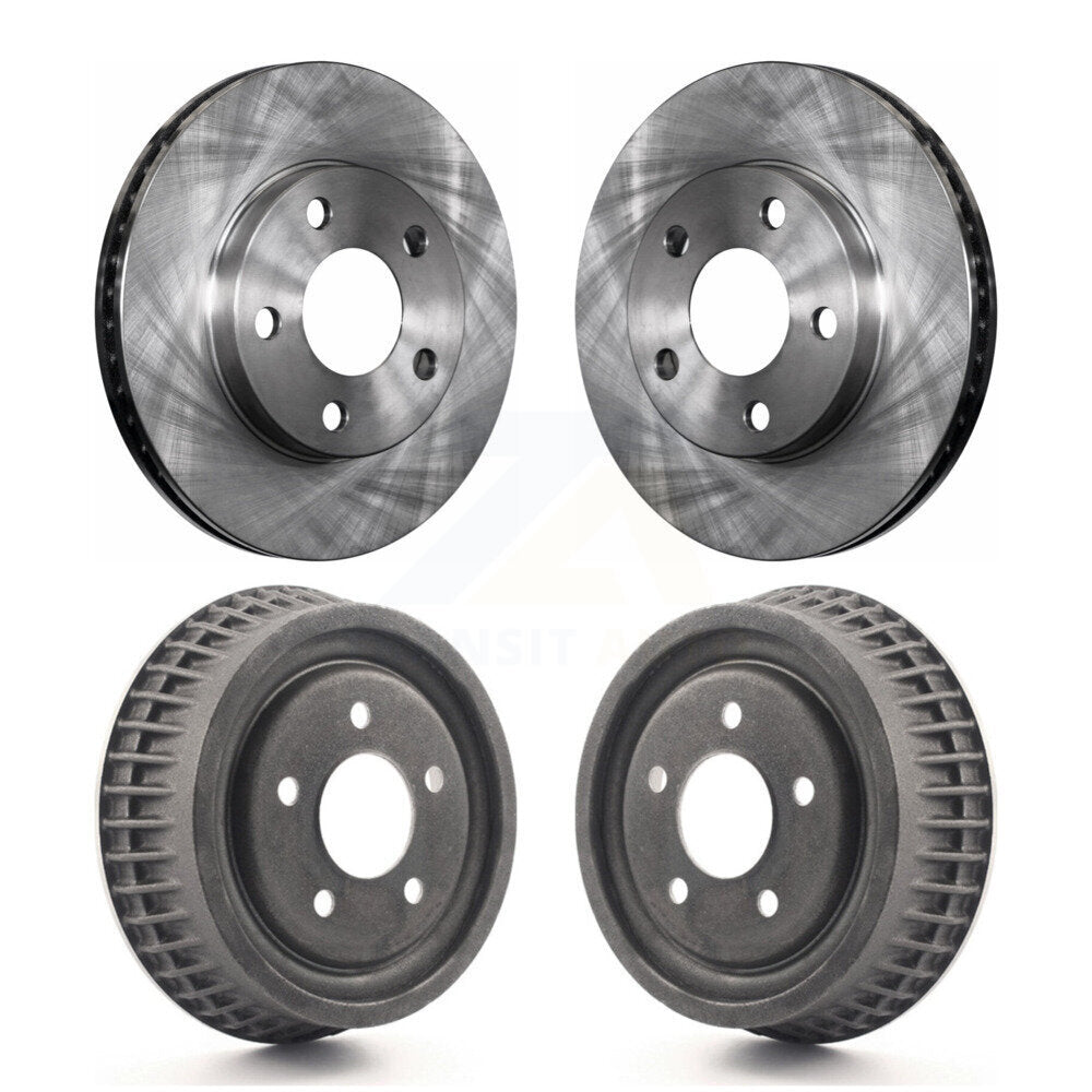 Brake Rotor Drum Front Rear Kit For Pontiac Grand Am Chevrolet Malibu Oldsmobile