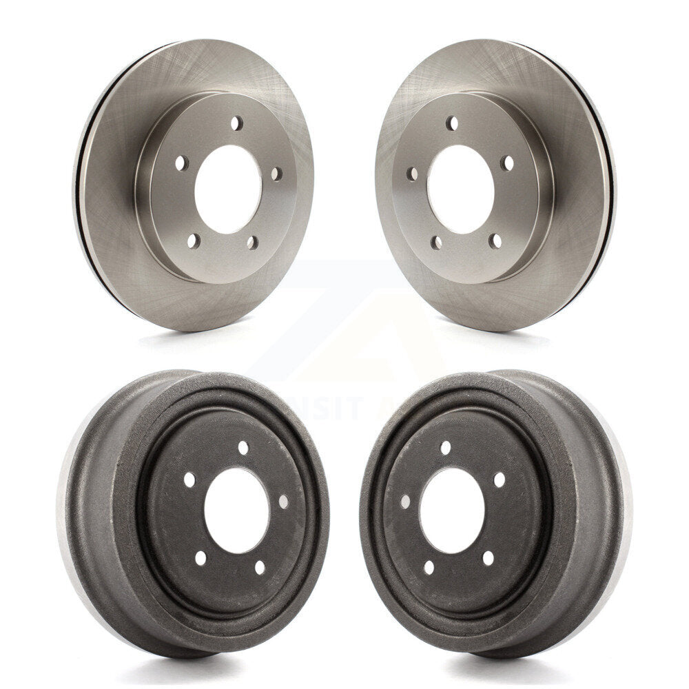 Disc Brake Rotors Drums Kit Front Rear For Ford F-150 4WD