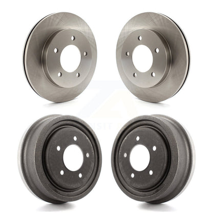 Disc Brake Rotors Drums Kit Front Rear For Ford F-150 4WD