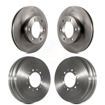 Disc Brake Rotors Drums Kit Front Rear For Toyota Tundra