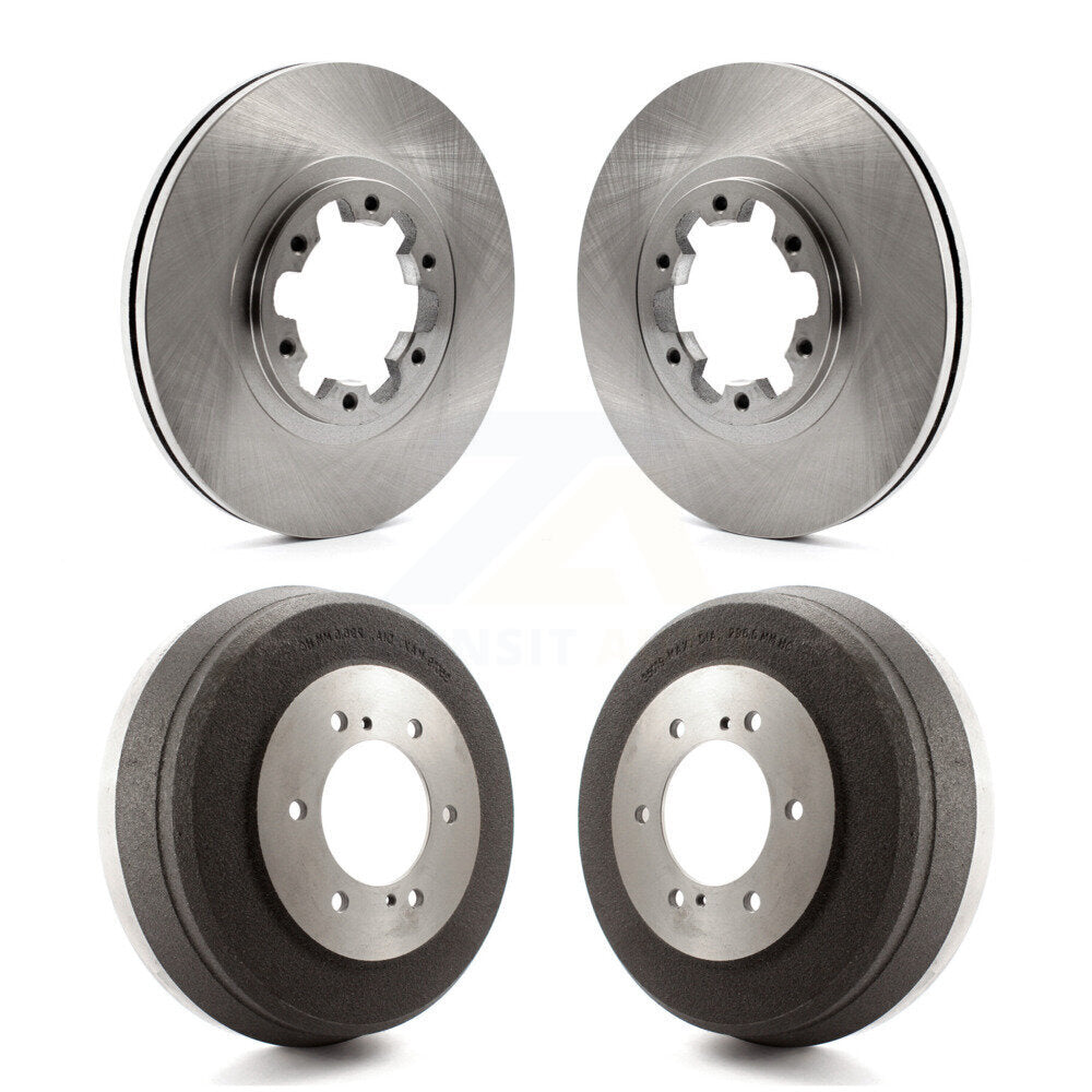 Disc Brake Rotors Drums Kit Front Rear For Nissan Pathfinder INFINITI QX4