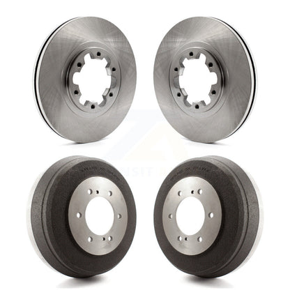 Disc Brake Rotors Drums Kit Front Rear For Nissan Pathfinder INFINITI QX4