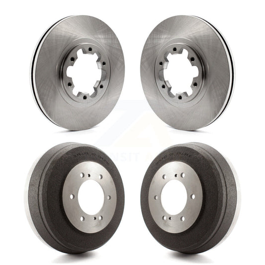 Disc Brake Rotors Drums Kit Front Rear For Nissan Pathfinder INFINITI QX4