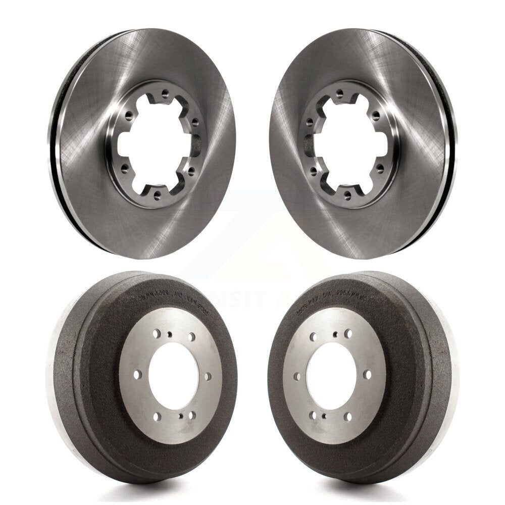 Disc Brake Rotors Drums Kit Front Rear For Nissan Pathfinder INFINITI QX4