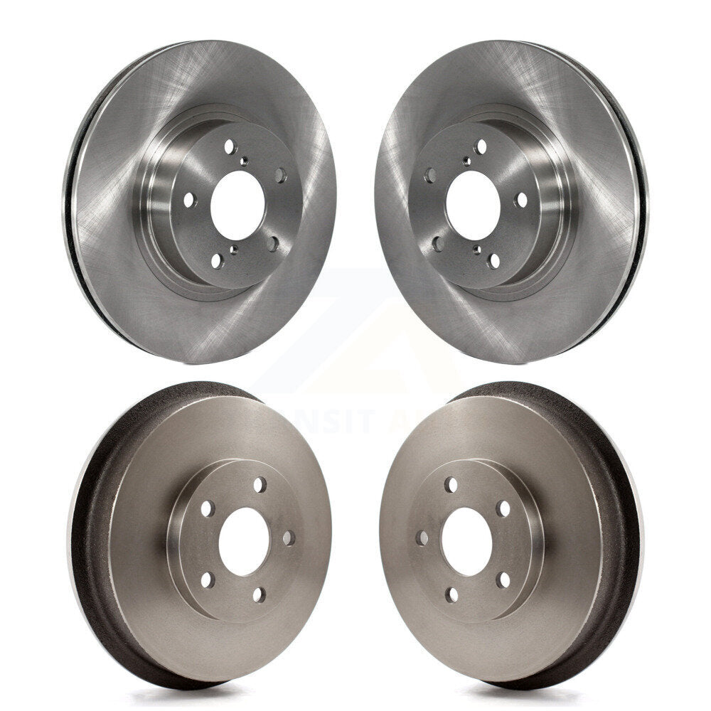 Disc Brake Rotors Drums Kit Front Rear For Subaru Impreza Forester