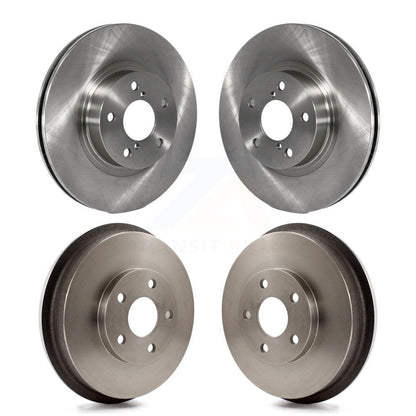 Disc Brake Rotors Drums Kit Front Rear For Subaru Impreza Forester