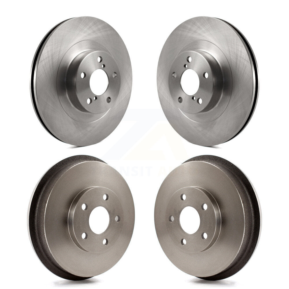 Disc Brake Rotors Drums Kit Front Rear For Subaru Forester Impreza