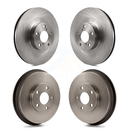 Disc Brake Rotors Drums Kit Front Rear For Subaru Forester Impreza