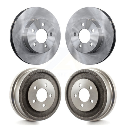 Disc Brake Rotors Drums Kit Front Rear For 2002 Jeep Liberty