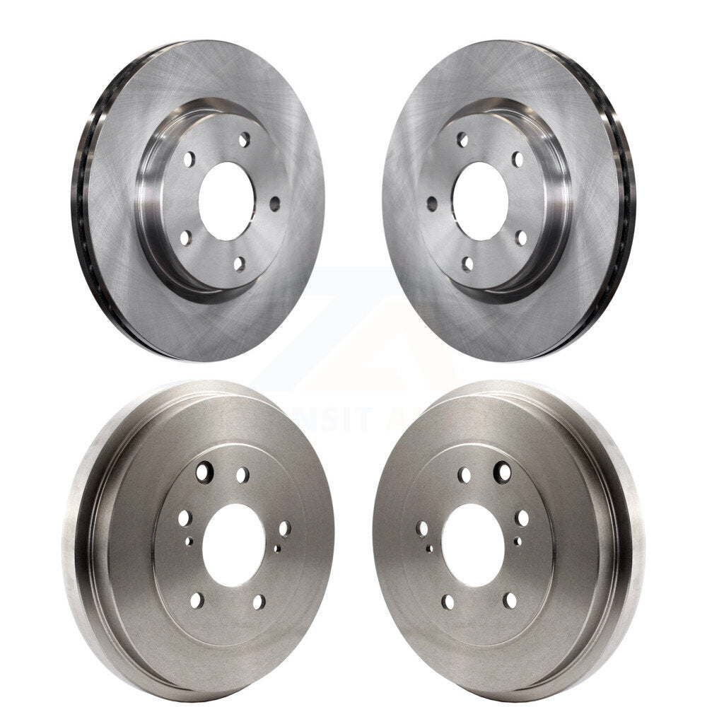 Disc Brake Rotors Drums Kit Front Rear For Nissan Sentra