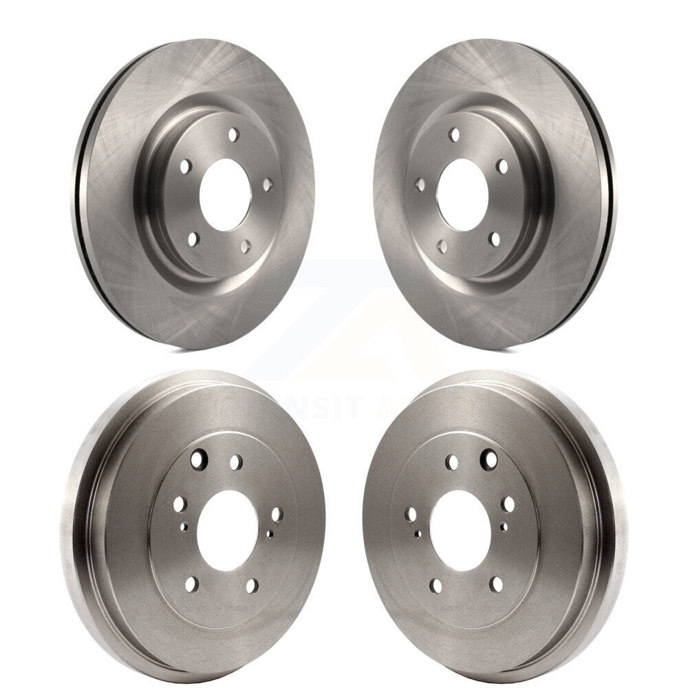 Disc Brake Rotors Drums Front Rear Kit For 2017-2019 Nissan Sentra Turbocharged