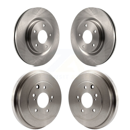 Disc Brake Rotors Drums Front Rear Kit For 2017-2019 Nissan Sentra Turbocharged