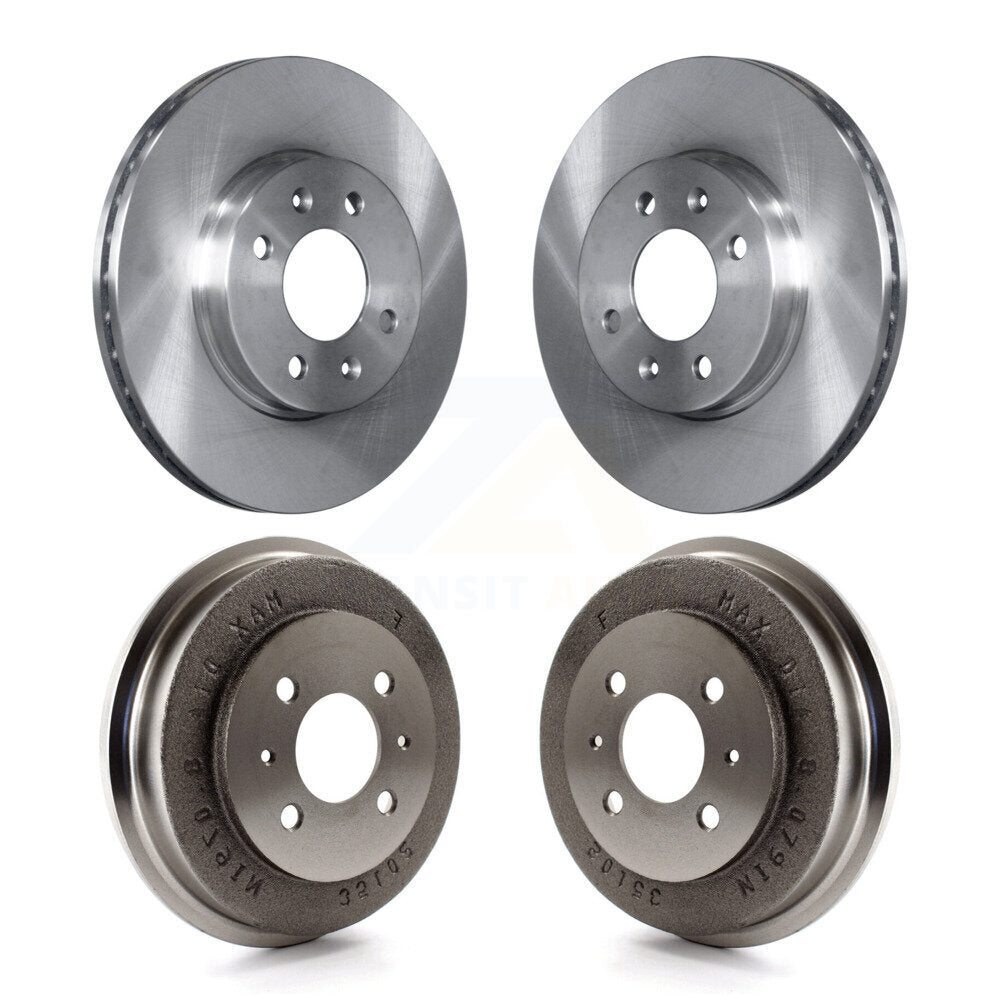 Disc Brake Rotors Drums Front Rear Kit For 2006 Hyundai Accent Sedan To 09 30 05