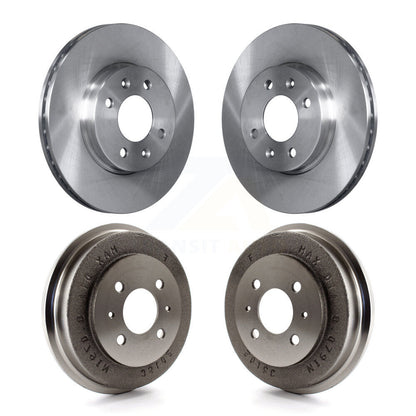 Disc Brake Rotors Drums Front Rear Kit For 2006 Hyundai Accent Sedan To 09 30 05