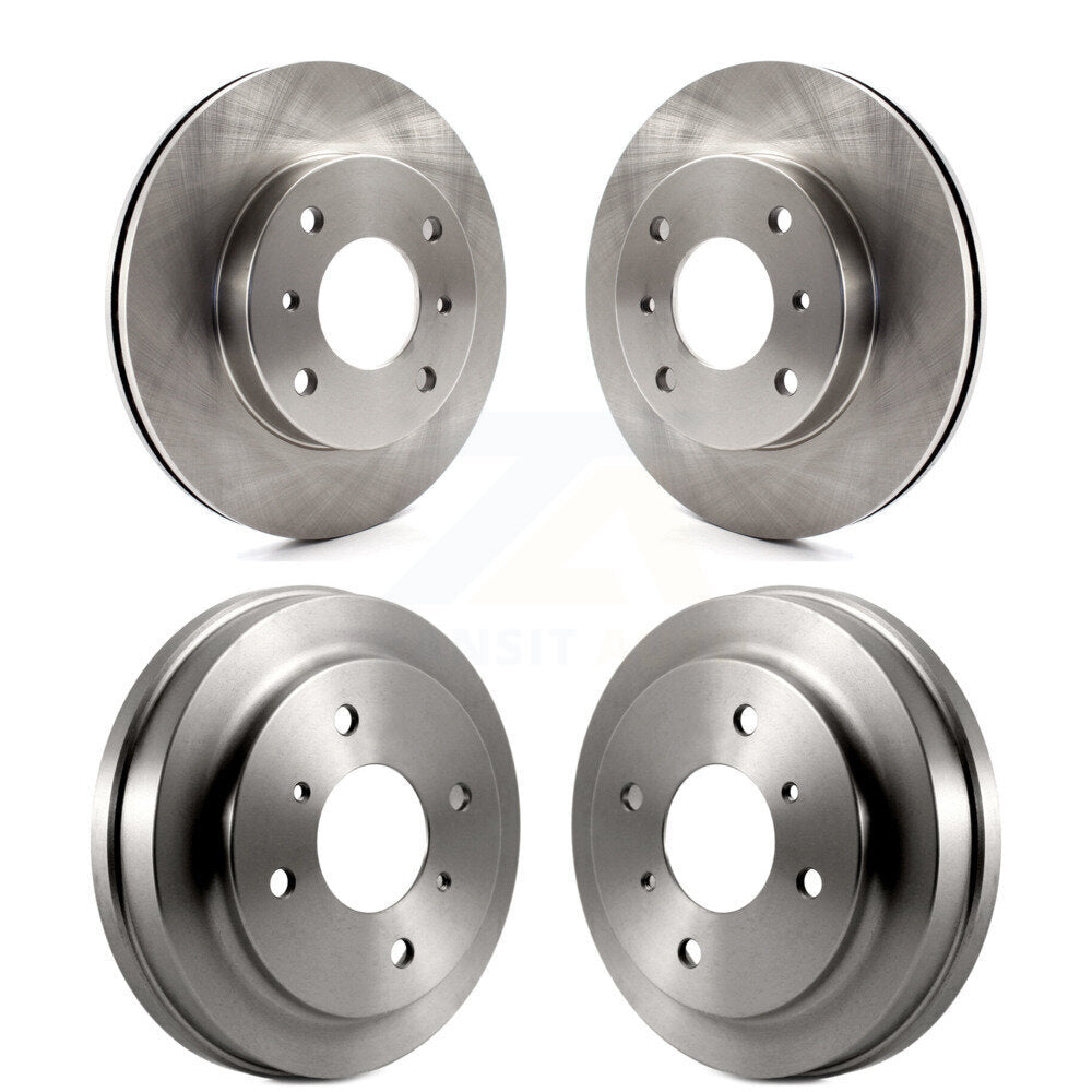 Disc Brake Rotors Drums Kit Front Rear For Nissan Sentra 1.8L