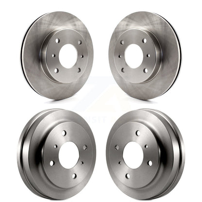 Disc Brake Rotors Drums Kit Front Rear For Nissan Sentra 1.8L