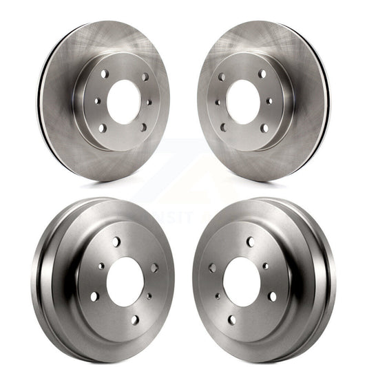 Disc Brake Rotors Drums Kit Front Rear For Nissan Sentra 1.8L