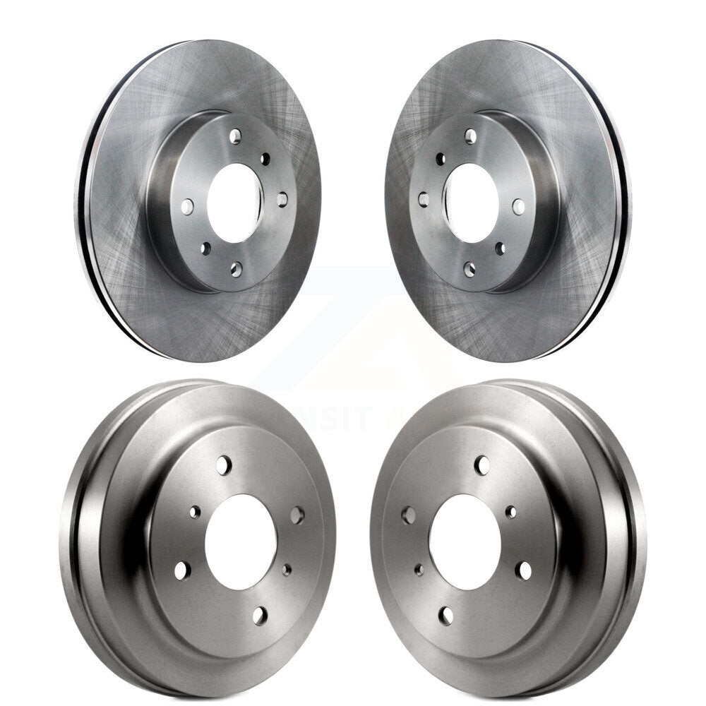 Disc Brake Rotors Drums Kit Front Rear For Nissan Sentra 2.0L