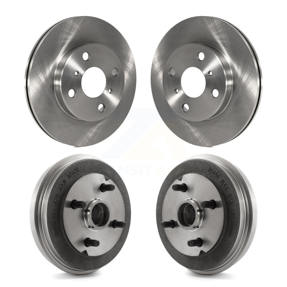 Disc Brake Rotors Drums Kit Front Rear For Toyota Tercel Paseo