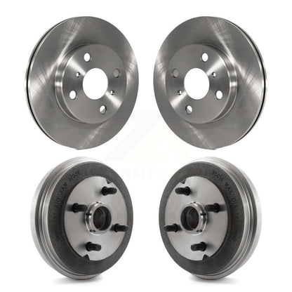 Disc Brake Rotors Drums Kit Front Rear For Toyota Tercel Paseo