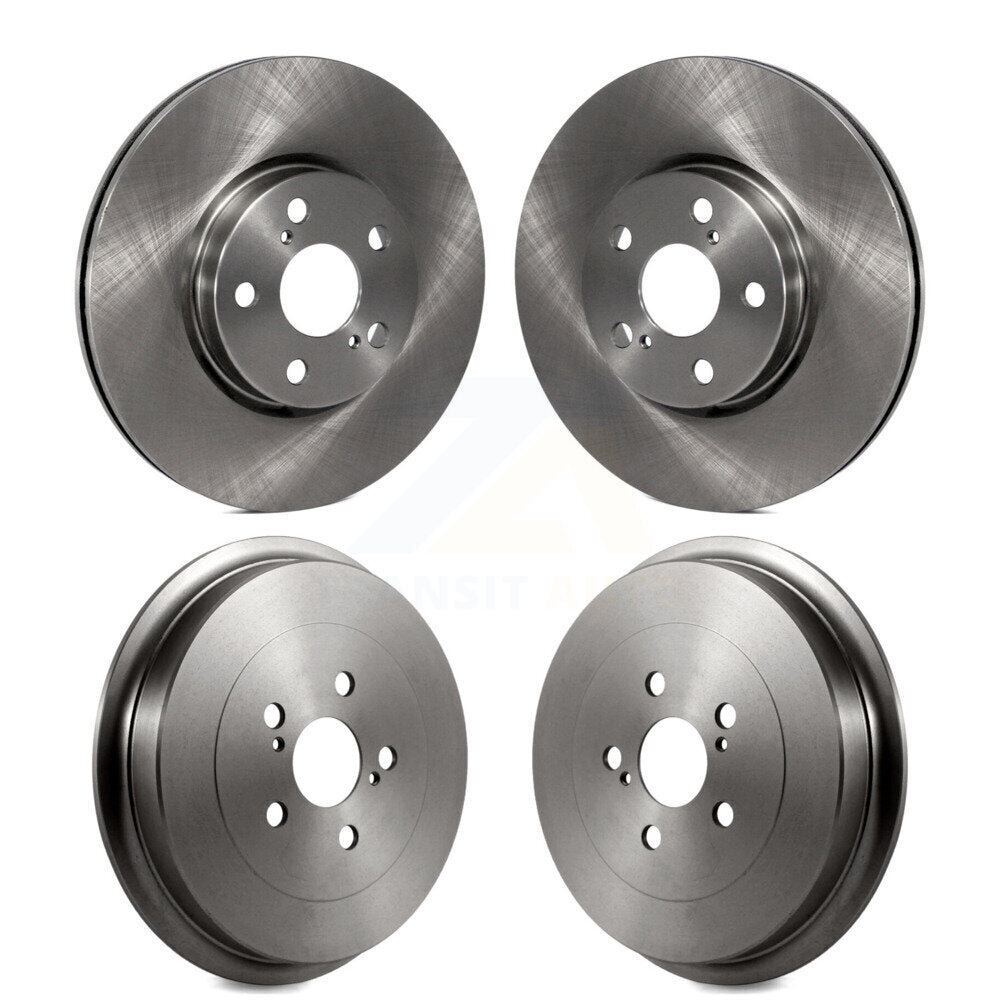 Disc Brake Rotors Drums Kit Front Rear For Toyota Corolla