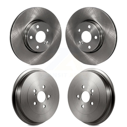 Disc Brake Rotors Drums Kit Front Rear For Toyota Corolla
