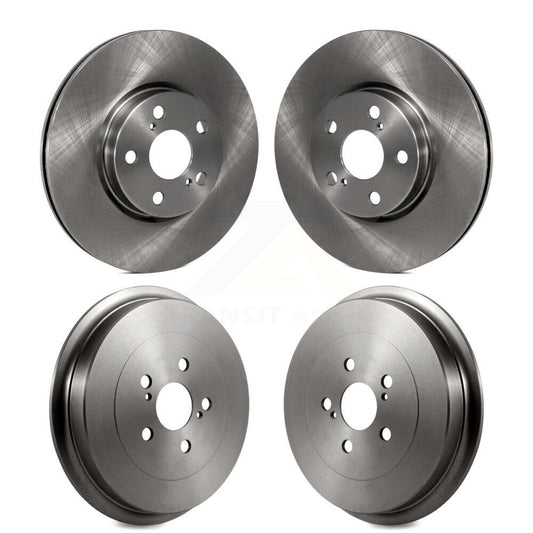 Disc Brake Rotors Drums Kit Front Rear For Toyota Corolla