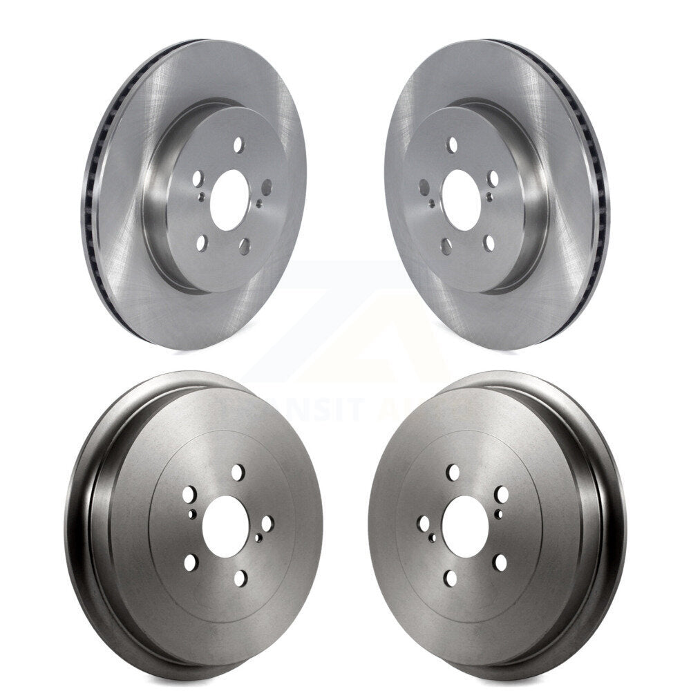 Disc Brake Rotors Drums Kit Front Rear For 2019 Toyota Corolla 2.0L