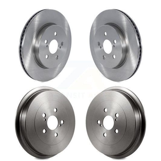 Disc Brake Rotors Drums Kit Front Rear For 2019 Toyota Corolla 2.0L