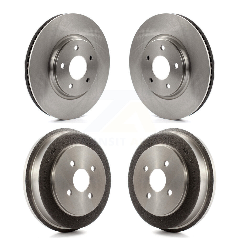 Brake Rotors Drums Front Rear Kit For 2006 Pontiac Pursuit With Disc Brakes
