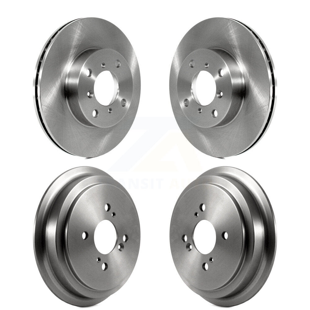 Disc Brake Rotors Drums Kit Front Rear For Suzuki Aerio Esteem