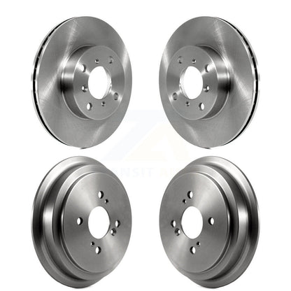 Disc Brake Rotors Drums Kit Front Rear For Suzuki Aerio Esteem