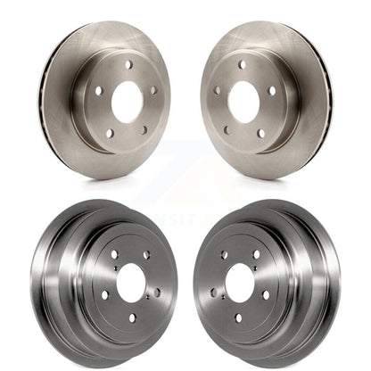 Disc Brake Rotors Drum Kit Front Rear For Dakota Dodge Ram Mitsubishi Raider