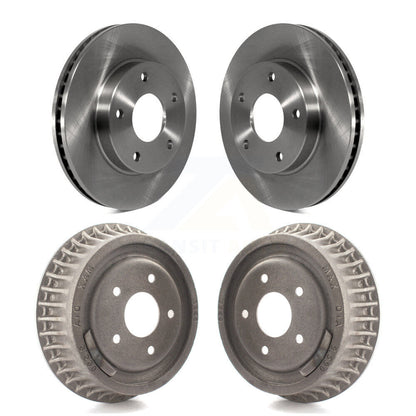 Disc Brake Rotors Drums Kit Front Rear For Chevrolet S10 Isuzu Hombre